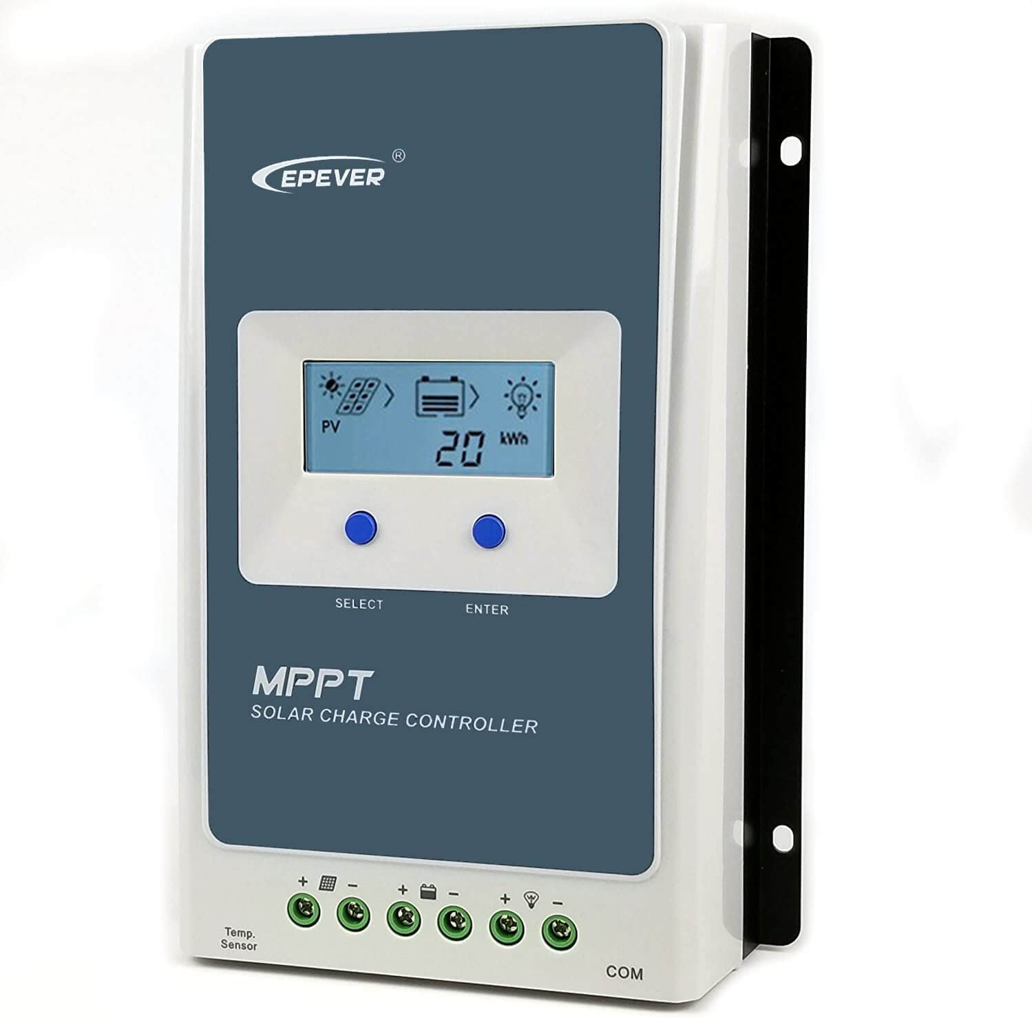 MPPT Charge Controller 30A Solar Charger Controller Max PV 100V 12V/390W, 24V/780W, Negative Grounded Solar Pannals Charge Regulator with LCD Display for Lead-Acid& Lithium Batteries