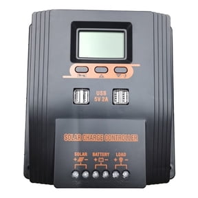 MPPT/PWM Solar Charger Controller 60A Solar Panel Regulator LCD Display Various Load Control Modes