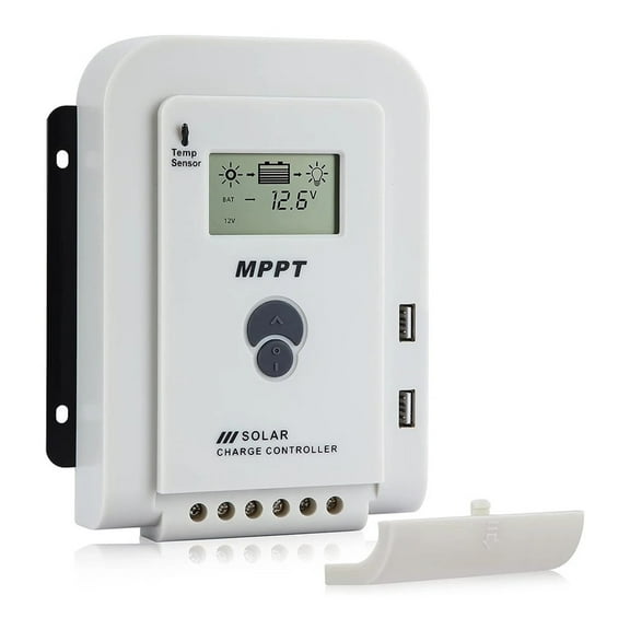 MPPT Solar Char Controller 20A 12V 24V Solar Power Module Controller Electrical Equipment Supplies 168*88*36mm For Solar Light ,Simple and Convenient to Set