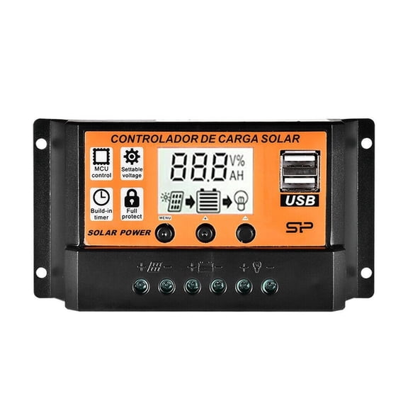MPPT Solar Charge Controller 10A 30A 50A 100A Solar Controller Solar Panel Battery Regulator Dual USB 5V LCD Display ,Improvement of Charging Speed