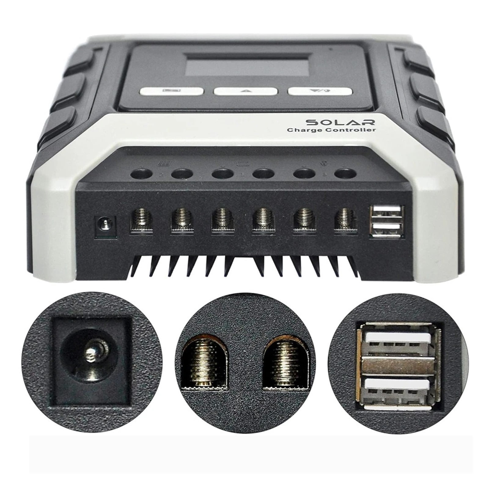 Regolatore Di Carica Solare 30A Regolatore Di Carica Del Pannello Solare Identificazione Automatica 12v24v Con Display Lcd E Porta Usb 5v 86429350