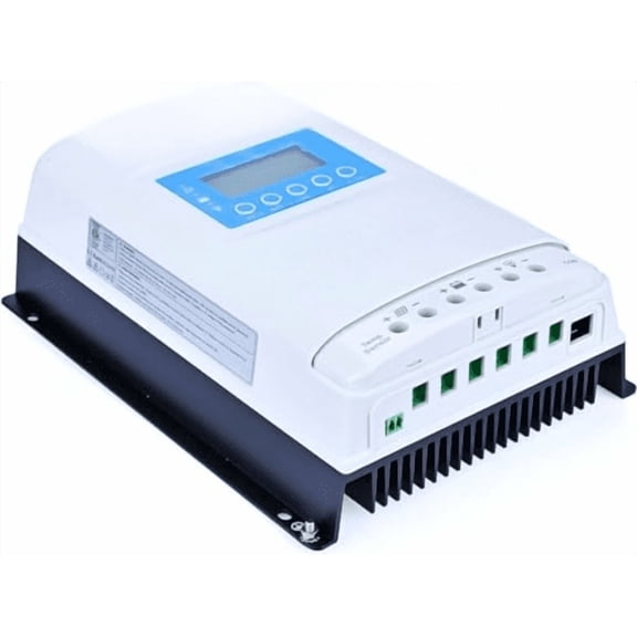 MPPT Solar Charge Controller 40A 12/24/36/48V Auto Solar Panels Max PV 150V Common Negative Ground Solar Regulator LED & LCD Display for Gel Sealed Flooded Lithium Type (XTRA4415N)$$Garden & Patio