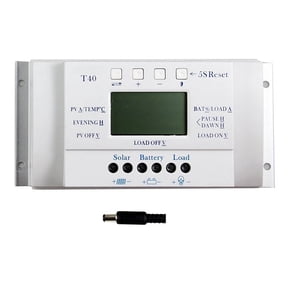 MPPT Solar Charge Controller 40A 20A 12V 24V Auto Solar Regulator With LCD Display Load Dual Timer Control PV Max 48VDC ,High-Efficiency - 40A_12V 24V