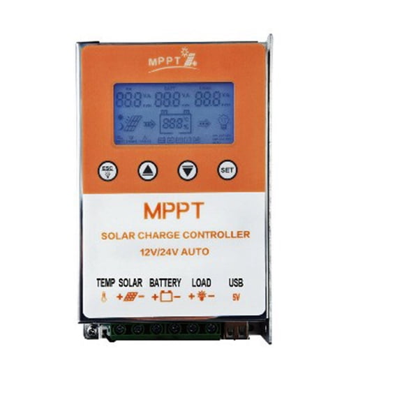 MPPT Solar Charging Controller With Backlights Display 10/20A Auto Solar Charging Regulator for Electronic Device