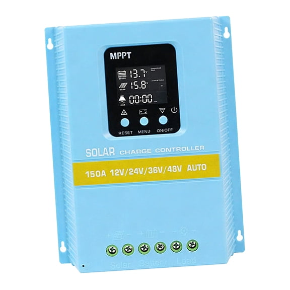 MPPT Solar Charging Controller with LCD Backlight Display Auto for 12V/24V/36V/48V Devices