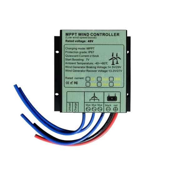 MPPT Wind Charge Controller 10A 40A Low Wind Speed Regulator Voltage Boost 12V 24V 48V System Waterproof ,Safe to Use - MPPT_30A_12V 24V AUTO