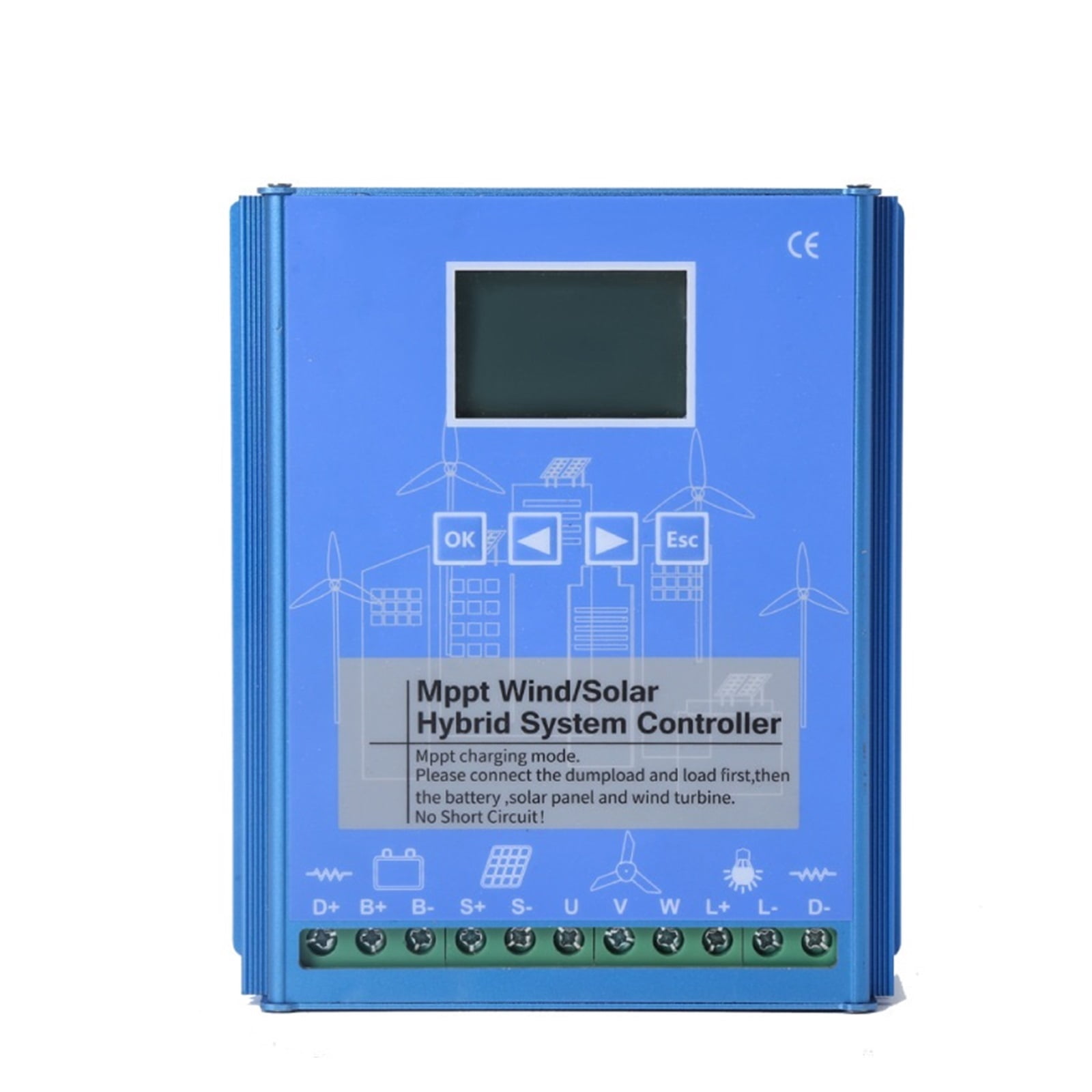 MPPT Wind-solar Hybrid Controller 12V24V 1000W2000W Breeze Boost Rechargeable Lead-acid Lithium Battery