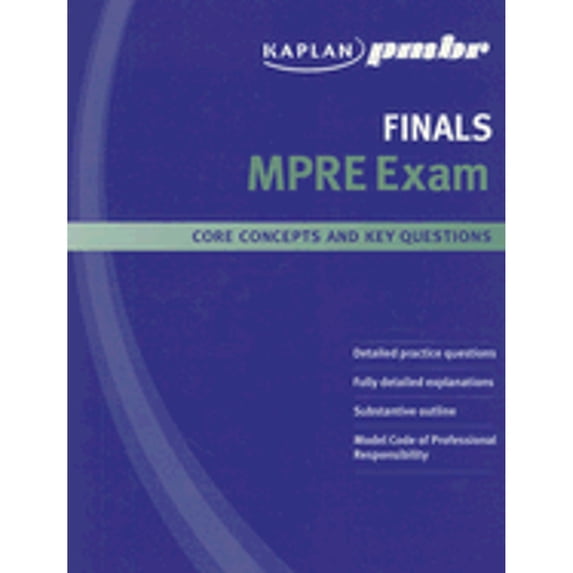 Pre-Owned Kaplan PMBR FINALS: MPRE Exam (Paperback) 1427796688 9781427796684