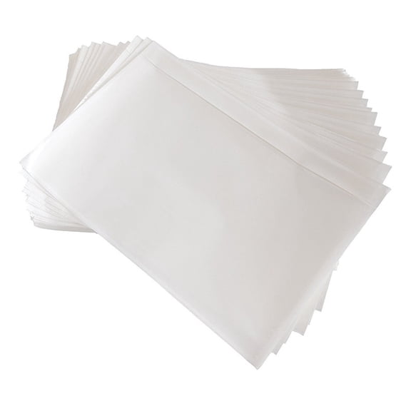MPRT 50Pack 6" x 9" Clear Self-Adhesive Packing List Shipping Label Envelopes Pouches