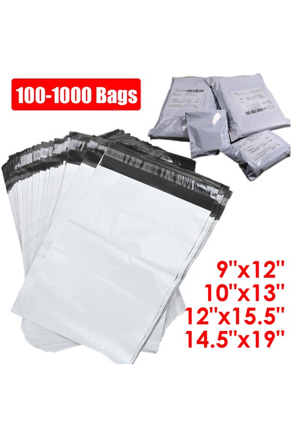 9"x12" 100 Pack Plastic Poly Mailers Shipping Bag Envelopes Self Sealing Mailing Bags