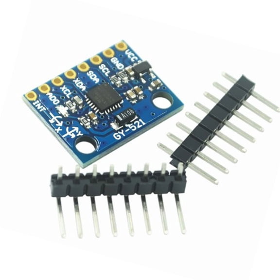 MPU6050 3Shaft Gyro Accelerometer Module for Microcontrollers 16BitAD Converters Data Output IIC Communication Interfaces