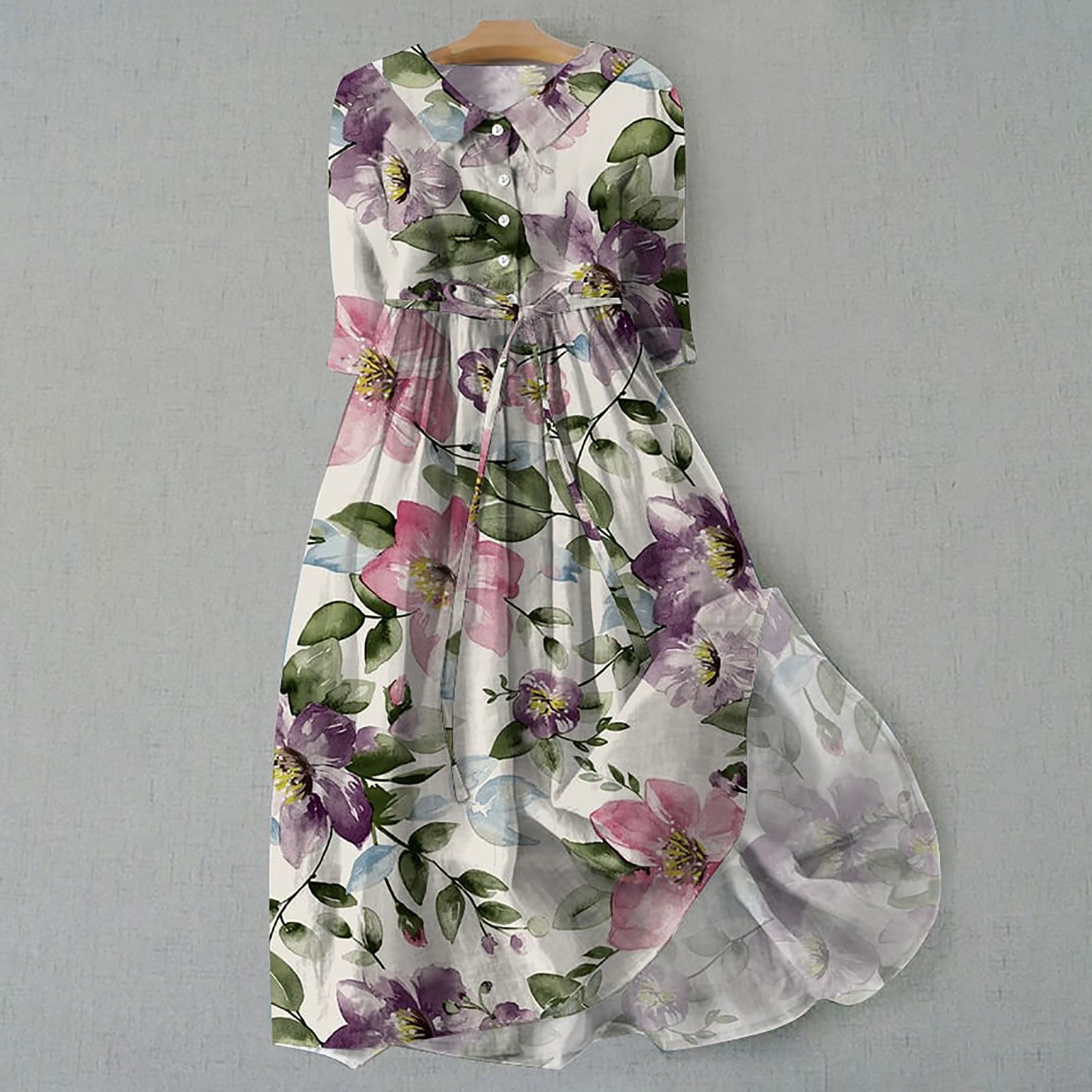 green emerald velvet dress Fall Floral Dress – JUNIEblake main image 1