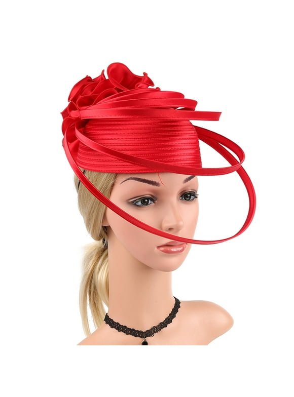 MPWEGNP Hats for Women Tea Party Fascinator Kentuckys Derbys Hat Pillbox Headband Headbands