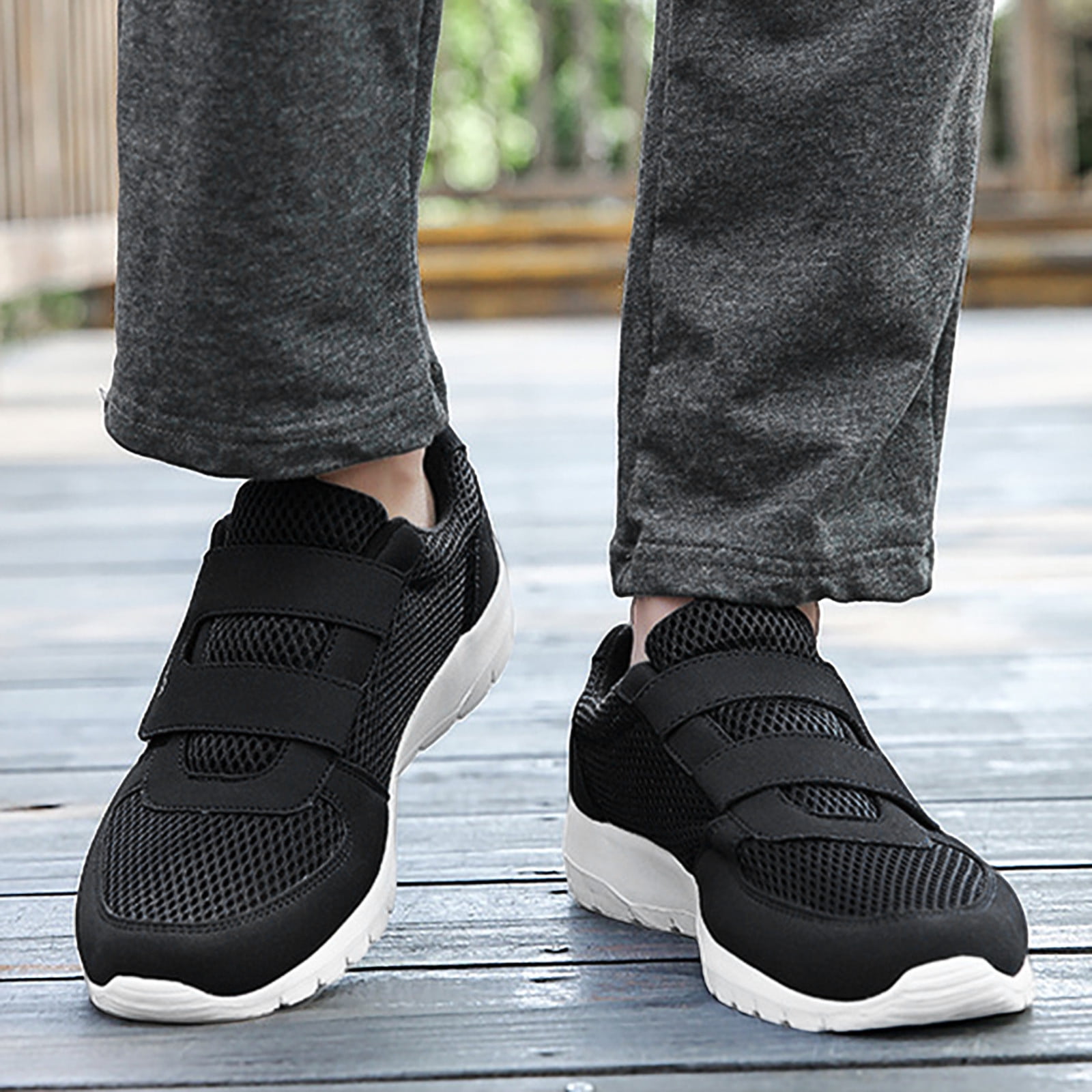 New balance mens velcro shoes hot sale