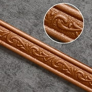 MPWEGNP Wall Trim Line Skirting Border 3D Pattern Sticker Decorative Self Adhesive Waterproof Strip Foam Molding for Home Baseboard Corner Waist Lines Wallpaper