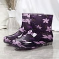 thumbnail image 1 of MPWEGNP Water Shoes for Women Rubber Boots Rain Boot Pvc Rainproof Shoe, Low Cut Adult Mid Tube (Purple 8.50), 1 of 3