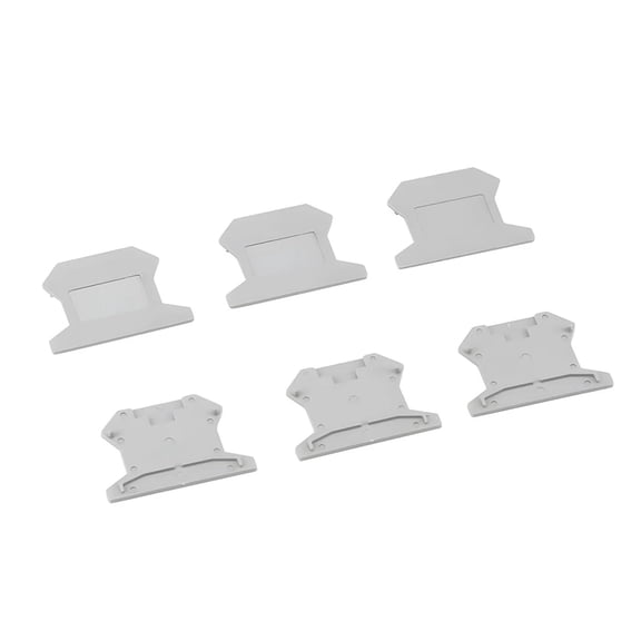 MPXBM 100pcs End D-UK 2.5 for Terminal Block for UK-2.5B End Plate Din Rail Terminal Blocks End Cap for D-UK2.5