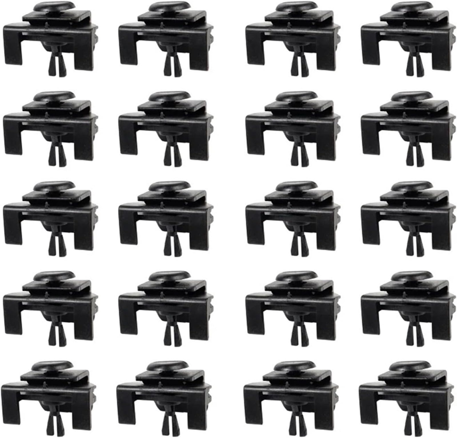 Swordfish 60716 Front Fender & Bumper Clip Set – 5-Piece, Black Nylon, Fits Lexus & Toyota 4Runner, Corolla, Sienna (Replaces 53879-58010)