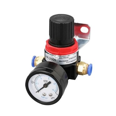 AR2000 Air Compressor Pressure Regulator With Gauge – Inline 0.05-1 MPa, G1/4 Thread, Aluminum Alloy, 40-Micron Filter For Pneumatic Tools