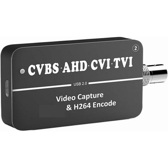 MPXBM LCC261 CVBS AHD CVI TVI to USB Capture Card H.264 Two Streamer Encoder,AHD Converter 1080P CVBS2UVC