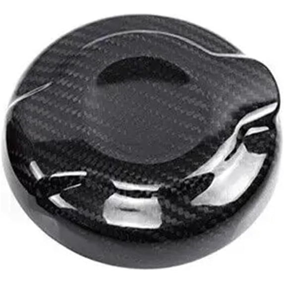 TRIFUNESS Real Carbon Fiber Gas Cap Fuel Tank Cover Compatible For Mini FOR Cooper F55 F56 F57 2014-2019