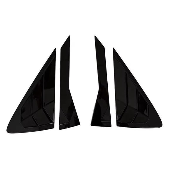 MPXBM Rear Side Window Louvers for Hyundai Verna Sedan 2010 2011 2012 2013 2014 2015 2016 Racing Style ABS Side Rear Window Louvers Body Kit Accessories Cars,Carbon Look