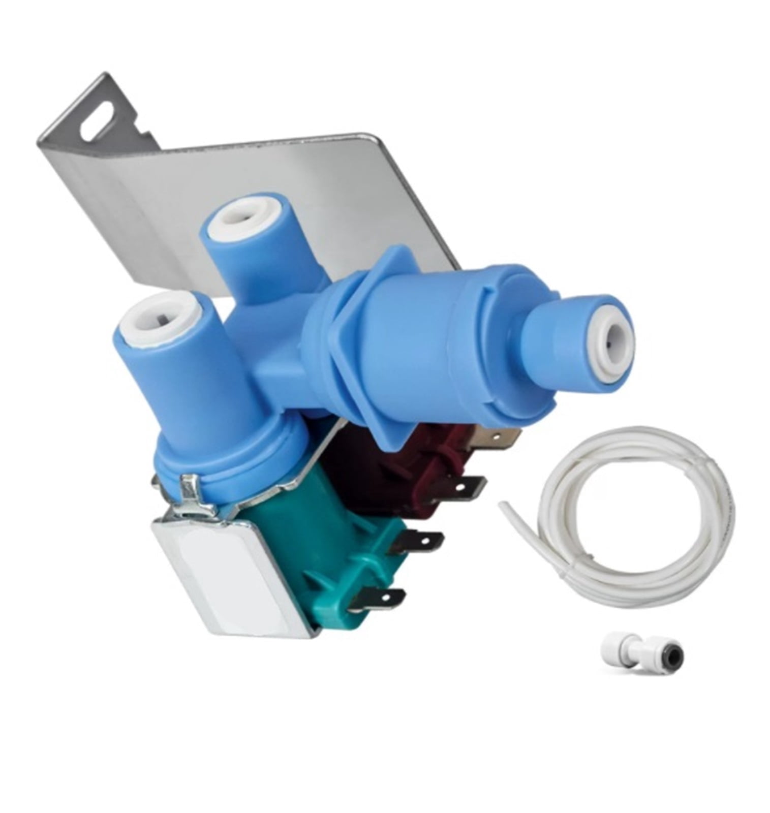 MPXBM W10408179 Refrigerator Water Valve - for Whirlpool Refrigerator water inlet valve - Replaces part numbers: 2186486 2188622 2188746 2304757 4389177 PS733408 PS3497634 AP3160649 AP5263471