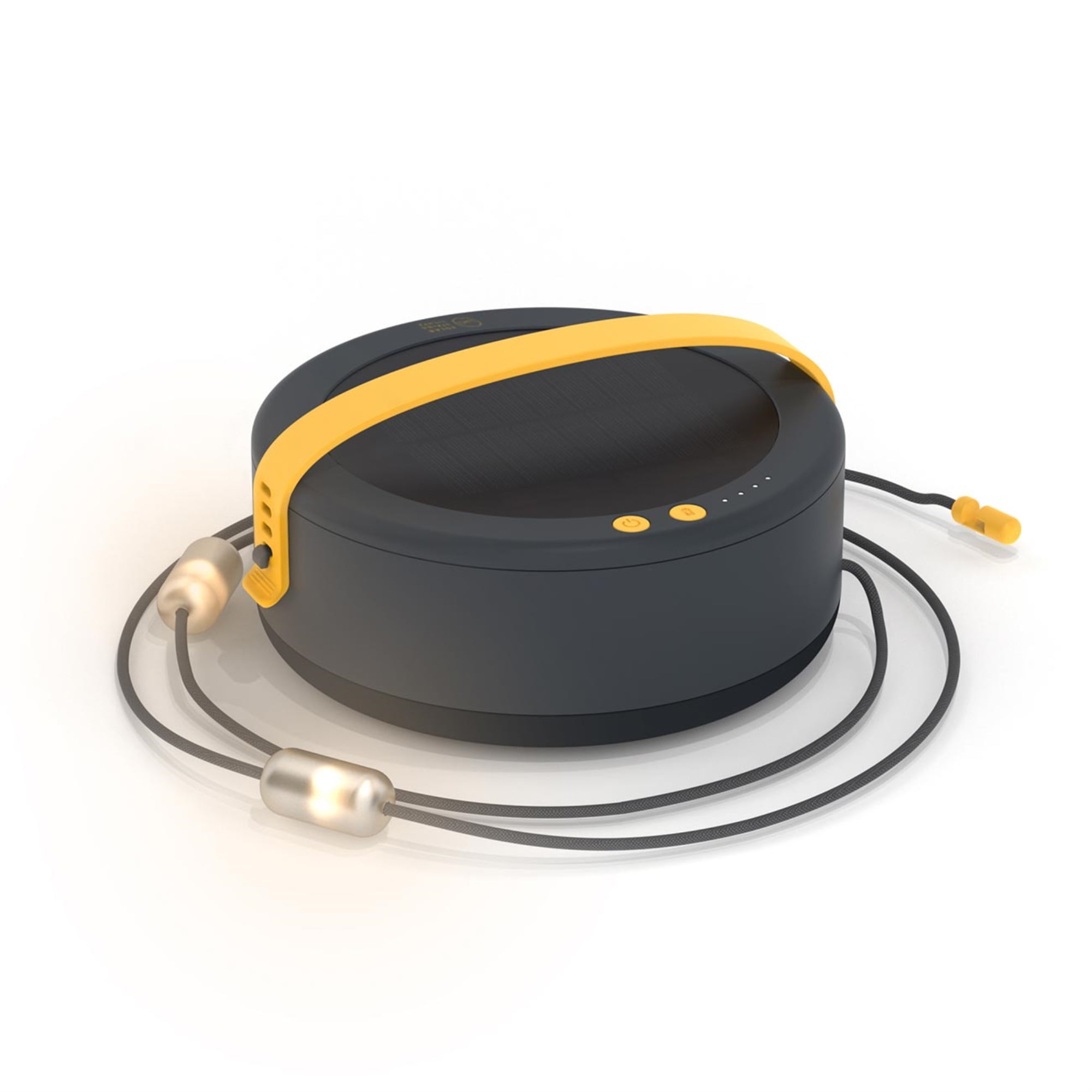 Solar Powered Outdoor Warm White String Lights with USB Charging