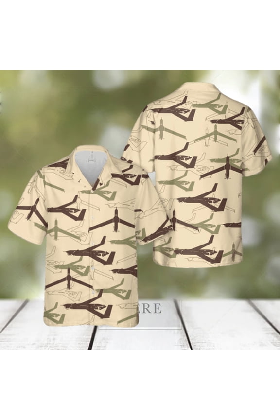 MQ 27 Insitu Scan Eagle Silhouette Hawaiian Shirt