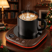 MQ 40W Mug Warmer Coffee Mug Warmer with Temp Display, 3 Temp Settings, 1-12H Timer & 4H Auto Off for Coffee Tea Milk Cocoa