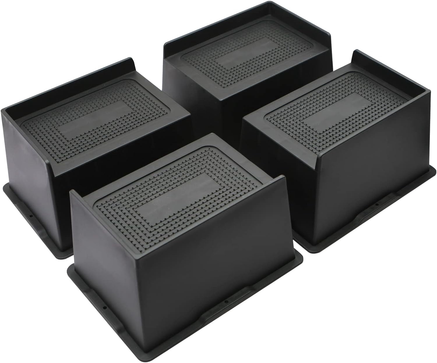 MQ Bed Risers 5 Inch Heavy Duty, Oversized Furnitures Risers 5 inch Support 6000 lbs, Bed Table Rising Blocks, Fits for Couch, Sofa, Chair, Furniture Lifts 4 Pack