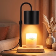MQ Candle Warmer Lamp, Electric Candle Warmer Lamp with 2H/4H/8H Timer Dimming Height Adjustable Safety Night Lamp, Home Scented Jar Candles Decor Gifts (2 Bulb