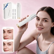 MQ Dermaplane Razor for Women Face, Rechargeable Electric Facial Hair Removal Tool with 7 Replacement Blades, 3 Speeds Exfoliator with LED Light for Peach Fuzz Skincare Makeup Prep
