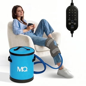 MQ Ice Machine for Knee after Surgery, Portable Cold Therapy Machine with Digital Timer, Cold Water Circulation System for Knee Discomfort & Sports Injury Recovery