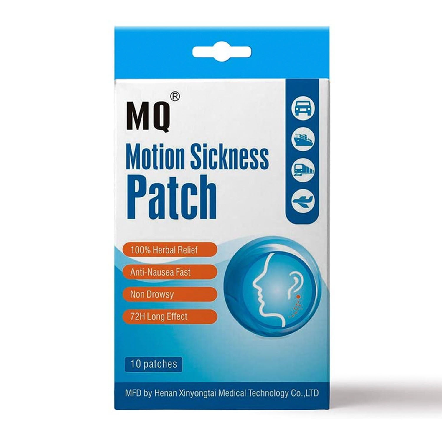 MQ Motion Sickness Patch,10 Count