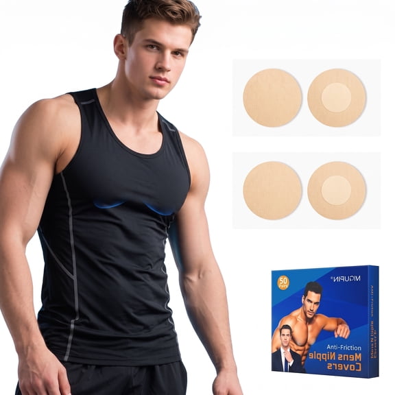 MQ Nipple Covers for Men, 200Pcs(100 Pairs),Running Nipple Covers Men,Anti-Chafing Mens Covers for Sports and Daily