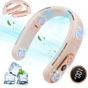 MQ Portable Neck Fan, 4 Turbo, 3-Speed, 80 Blades, 0.59 lb, Hands-Free, Foldable USB Fan for Travel