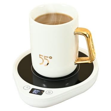 MQ White Beverage Warmers - 3 Temperature Settings, Auto Shut-off