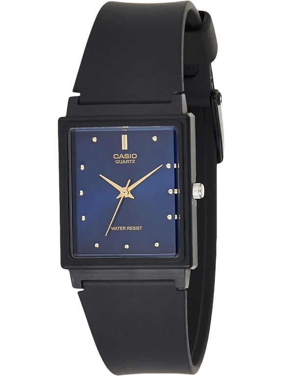 MQ38-2A Men's Rectangular Resin Band Casual Blue Dial Analog Watch