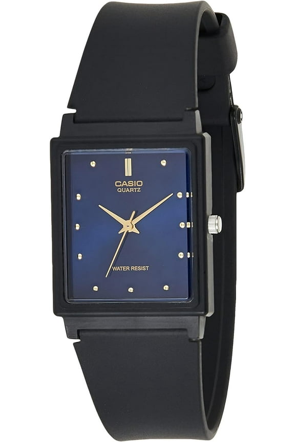 MQ38-2A Men's Rectangular Resin Band Casual Blue Dial Analog Watch