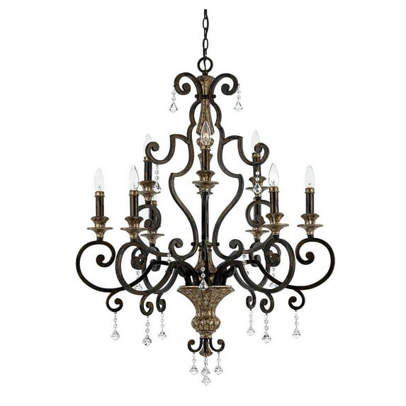 MQ5009HL Marquette Chandelier - 32W in. Heirloom Finish