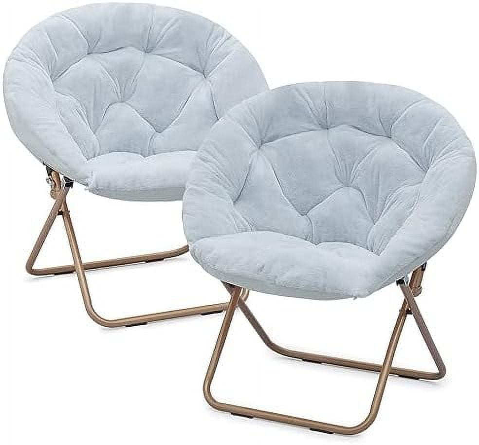 MQLIFEBOOM Round Foldable Oversized Saucer Chair for Adults Large Cozy