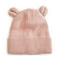 MQLKF Baby Girls Boys Soft Warm Knit Hat Kids Winter Hat With Hood Cap