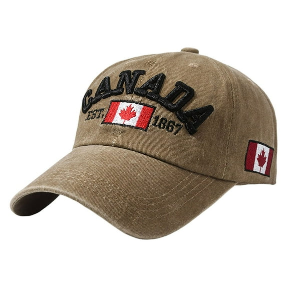 MQLKF Canada Baseball Cap Canada Day Embroidered Maple Leaf Flag Adjustable Hat Casual Personality Fashion Hat