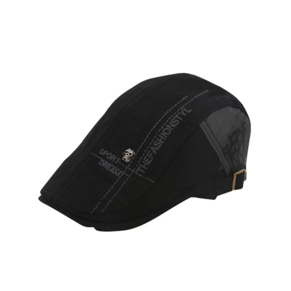 MQLKF Casquette Beret Plate Homme Réglable Bérets Plats Vintage Casquette Pour Hommes Gavroche Chapeau Souple Newsboy Flat Cap Pour Adultes Taille Unique Casual Breathable Fashion Hat