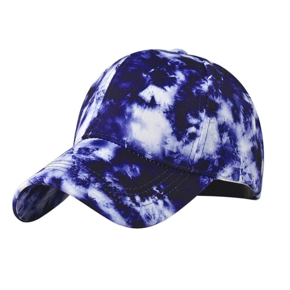 MQLKF Dome Adjustable Mixed Color Tie Dye Baseball Cap Personalized Style Casual Breathable Fashion Hat