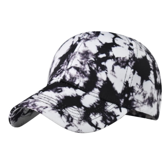 MQLKF Dome Adjustable Mixed Color Tie Dye Baseball Cap Personalized Style Casual Personality Fashion Hat