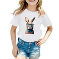 thumbnail image 1 of MQLKF Easter Bunny Shirt Toddler Boys Girls Happy Easter T Shirt Kids Cute Bunny Rabbit Graphic Tops Casual Beautiful Comfortable Girls Tee, 1 of 3