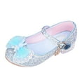 thumbnail image 1 of MQLKF Girls' Shoes Spring And Autumn Children's High Heels Fashionable And Versatile Single Shoes Little Girls' Shoes Breathable Lightweight Cozy Girls Shoes, 1 of 6