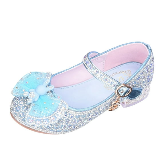 MQLKF Girls' Shoes Spring And Autumn Children's High Heels Fashionable And Versatile Single Shoes Little Girls' Shoes Breathable Lightweight Outdoor Walking Girls Shoes